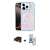 MARSİLYAN™- iPhone 14 Pro Max Kılıf Odak Prime - Şeffaf Royal Nano Ekran Koruyucu + Raze Metal Kamera Lens - GD