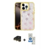 MARSİLYAN™- iPhone 14 Pro Max Kılıf Odak Prime - Şeffaf Royal Nano Ekran Koruyucu + Raze Metal Kamera Lens - GD