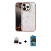 MARSİLYAN™- iPhone 14 Pro Max Kılıf Odak Prime - Siyah 18D Cam Ekran Koruyucu + Bilvis Titan Kamera Lens - DNMR