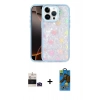 MARSİLYAN™- iPhone 14 Pro Max Kılıf Odak Prime - Siyah 18D Cam Ekran Koruyucu + Bilvis Titan Kamera Lens - DNMR