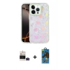 MARSİLYAN™- iPhone 14 Pro Max Kılıf Odak Prime - Siyah 18D Cam Ekran Koruyucu + Bilvis Titan Kamera Lens - DNMR