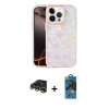 MARSİLYAN™- iPhone 14 Pro Max Kılıf Odak Prime - Siyah 18D Cam Ekran Koruyucu + Raze Metal Kamera Lens - GD