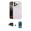 MARSİLYAN™- iPhone 14 Pro Max Kılıf Odak Prime - Siyah 18D Cam Ekran Koruyucu + Raze Metal Kamera Lens - GD