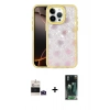 MARSİLYAN™- iPhone 14 Pro Max Kılıf Odak Prime - Siyah 360 Mat Full Body Arka Koruyucu + Bilvis Titan Kamera Lens - DNMR