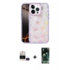 MARSİLYAN™- iPhone 14 Pro Max Kılıf Odak Prime - Siyah 360 Mat Full Body Arka Koruyucu + Bilvis Titan Kamera Lens - DNMR