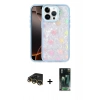 MARSİLYAN™- iPhone 14 Pro Max Kılıf Odak Prime - Siyah 360 Mat Full Body Arka Koruyucu + Raze Metal Kamera Lens - GD