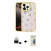 MARSİLYAN™- iPhone 14 Pro Max Kılıf Odak Prime - Siyah 6D Mat Seramik Hayalet Nano Ekran Koruyucu + Bilvis Titan Kamera Lens - DNMR