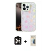 MARSİLYAN™- iPhone 14 Pro Max Kılıf Odak Prime - Siyah 6D Mat Seramik Hayalet Nano Ekran Koruyucu + PVD Metal Kamera Lens - TU
