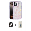 MARSİLYAN™- iPhone 14 Pro Max Kılıf Odak Prime - Siyah 6D Mat Seramik Hayalet Nano Ekran Koruyucu + PVD Metal Kamera Lens - TU