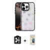 MARSİLYAN™- iPhone 14 Pro Max Kılıf Odak Prime - Siyah 6D Mat Seramik Hayalet Nano Ekran Koruyucu + PVD Metal Kamera Lens - TU