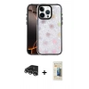 MARSİLYAN™- iPhone 14 Pro Max Kılıf Odak Prime - Siyah 6D Mat Seramik Hayalet Nano Ekran Koruyucu + Raze Metal Kamera Lens - GS