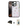 MARSİLYAN™- iPhone 14 Pro Max Kılıf Odak Prime - Siyah 6D Mat Seramik Hayalet Nano Ekran Koruyucu + Raze Metal Kamera Lens - GD