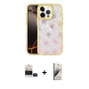MARSİLYAN™- iPhone 14 Pro Max Kılıf Odak Prime - Siyah Bilvis 3D Mat Cam Ekran Koruyucu + Bilvis Titan Kamera Lens - SH