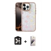 MARSİLYAN™- iPhone 14 Pro Max Kılıf Odak Prime - Siyah Bilvis 3D Mat Cam Ekran Koruyucu + PVD Metal Kamera Lens - TU