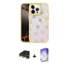MARSİLYAN™- iPhone 14 Pro Max Kılıf Odak Prime - Siyah Bilvis 5in1 3D Magic Cam Ekran Koruyucu + Raze Metal Kamera Lens - GD