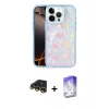 MARSİLYAN™- iPhone 14 Pro Max Kılıf Odak Prime - Siyah Bilvis 5in1 3D Magic Cam Ekran Koruyucu + Raze Metal Kamera Lens - GD