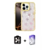 MARSİLYAN™- iPhone 14 Pro Max Kılıf Odak Prime - Siyah Bilvis 5in1 3D Magic Cam Ekran Koruyucu + PVD Metal Kamera Lens - TU