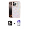 MARSİLYAN™- iPhone 14 Pro Max Kılıf Odak Prime - Siyah Bilvis 5in1 3D Magic Cam Ekran Koruyucu + PVD Metal Kamera Lens - TU