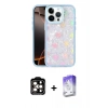 MARSİLYAN™- iPhone 14 Pro Max Kılıf Odak Prime - Siyah Bilvis 5in1 3D Magic Cam Ekran Koruyucu + PVD Metal Kamera Lens - TU