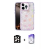 MARSİLYAN™- iPhone 14 Pro Max Kılıf Odak Prime - Siyah Bilvis 5in1 3D Magic Cam Ekran Koruyucu + PVD Metal Kamera Lens - TU