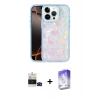 MARSİLYAN™- iPhone 14 Pro Max Kılıf Odak Prime - Siyah Bilvis 5in1 3D Magic Cam Ekran Koruyucu + Bilvis Titan Kamera Lens - SH