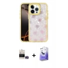 MARSİLYAN™- iPhone 14 Pro Max Kılıf Odak Prime - Siyah Bilvis 5in1 5D Magic Hayalet Cam Ekran Koruyucu + Bilvis Titan Kamera Lens - GS