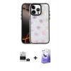 MARSİLYAN™- iPhone 14 Pro Max Kılıf Odak Prime - Siyah Bilvis 5in1 5D Magic Hayalet Cam Ekran Koruyucu + Bilvis Titan Kamera Lens - DNMR
