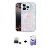 MARSİLYAN™- iPhone 14 Pro Max Kılıf Odak Prime - Siyah Bilvis 5in1 5D Magic Hayalet Cam Ekran Koruyucu + Bilvis Titan Kamera Lens - GS
