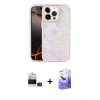 MARSİLYAN™- iPhone 14 Pro Max Kılıf Odak Prime - Siyah Bilvis 5in1 5D Magic Hayalet Cam Ekran Koruyucu + Bilvis Titan Kamera Lens - DNMR