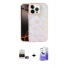 MARSİLYAN™- iPhone 14 Pro Max Kılıf Odak Prime - Siyah Bilvis 5in1 5D Magic Hayalet Cam Ekran Koruyucu + Gold Bilvis Titan Kamera Lens