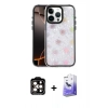MARSİLYAN™- iPhone 14 Pro Max Kılıf Odak Prime - Siyah Bilvis 5in1 5D Magic Hayalet Cam Ekran Koruyucu + PVD Metal Kamera Lens - TU