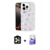 MARSİLYAN™- iPhone 14 Pro Max Kılıf Odak Prime - Siyah Bilvis 5in1 5D Magic Hayalet Cam Ekran Koruyucu + PVD Metal Kamera Lens - TU