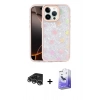 MARSİLYAN™- iPhone 14 Pro Max Kılıf Odak Prime - Siyah Bilvis 5in1 5D Magic Hayalet Cam Ekran Koruyucu + Raze Metal Kamera Lens - GS