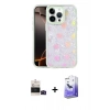 MARSİLYAN™- iPhone 14 Pro Max Kılıf Odak Prime - Siyah Bilvis 5in1 5D Magic Hayalet Cam Ekran Koruyucu + Siyah Bilvis Titan Kamera Lens
