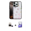 MARSİLYAN™- iPhone 14 Pro Max Kılıf Odak Prime - Siyah Bilvis 5in1 5D Magic Hayalet Cam Ekran Koruyucu + Siyah Bilvis Titan Kamera Lens