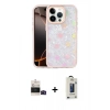 MARSİLYAN™- iPhone 14 Pro Max Kılıf Odak Prime - Siyah Bilvis Hayalet Cam Ekran Koruyucu + Bilvis Titan Kamera Lens - SH