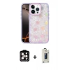 MARSİLYAN™- iPhone 14 Pro Max Kılıf Odak Prime - Siyah Bilvis Hayalet Cam Ekran Koruyucu + PVD Metal Kamera Lens - TU
