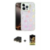 MARSİLYAN™- iPhone 14 Pro Max Kılıf Odak Prime - Siyah Buffer Cam Ekran Koruyucu + Raze Metal Kamera Lens - GD