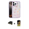 MARSİLYAN™- iPhone 14 Pro Max Kılıf Odak Prime - Siyah Buffer Cam Ekran Koruyucu + Raze Metal Kamera Lens - GD