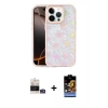 MARSİLYAN™- iPhone 14 Pro Max Kılıf Odak Prime - Siyah Buffer Hayalet Cam Ekran Koruyucu + Bilvis Titan Kamera Lens - GS