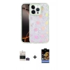 MARSİLYAN™- iPhone 14 Pro Max Kılıf Odak Prime - Siyah Buffer Hayalet Cam Ekran Koruyucu + Bilvis Titan Kamera Lens - GD