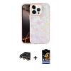 MARSİLYAN™- iPhone 14 Pro Max Kılıf Odak Prime - Siyah Buffer Hayalet Cam Ekran Koruyucu + Raze Metal Kamera Lens - GD