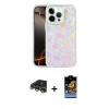MARSİLYAN™- iPhone 14 Pro Max Kılıf Odak Prime - Siyah Buffer Hayalet Cam Ekran Koruyucu + Raze Metal Kamera Lens - GD