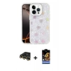 MARSİLYAN™- iPhone 14 Pro Max Kılıf Odak Prime - Siyah Buffer Hayalet Cam Ekran Koruyucu + Raze Metal Kamera Lens - GD
