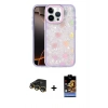 MARSİLYAN™- iPhone 14 Pro Max Kılıf Odak Prime - Siyah Buffer Hayalet Cam Ekran Koruyucu + Raze Metal Kamera Lens - GD