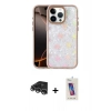 MARSİLYAN™- iPhone 14 Pro Max Kılıf Odak Prime - Siyah Joko 5D Cam + Gümüş Raze Metal Kamera Lens