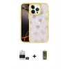 MARSİLYAN™- iPhone 14 Pro Max Kılıf Odak Prime - Siyah Joko Magic 5D Hayalet Cam + Bilvis Titan Kamera Lens - GD