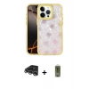 MARSİLYAN™- iPhone 14 Pro Max Kılıf Odak Prime - Siyah Joko Magic 5D Hayalet Cam + Gümüş Raze Metal Kamera Lens