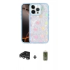 MARSİLYAN™- iPhone 14 Pro Max Kılıf Odak Prime - Siyah Joko Magic 5D Hayalet Cam + Gümüş Raze Metal Kamera Lens