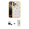 MARSİLYAN™- iPhone 14 Pro Max Kılıf Odak Prime - Siyah Mat Seramik Nano Ekran Koruyucu + Bilvis Titan Kamera Lens - GD